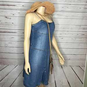 Vintage Tommy Hilfiger adjustable tank straps denim dress size L